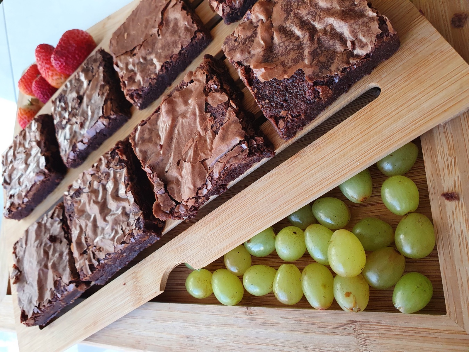 Brownies da Chef Daiana Dias na tábua